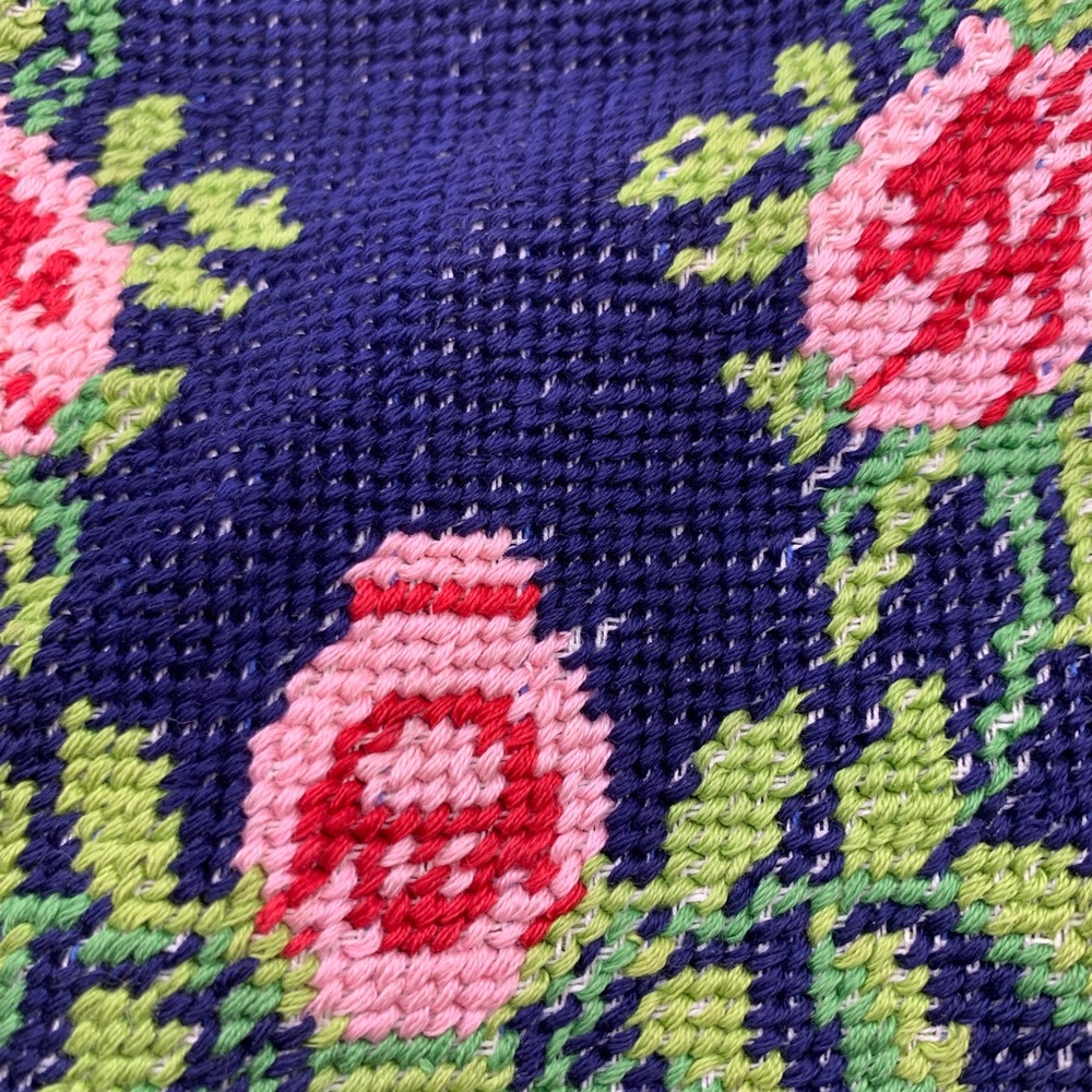 1930s Floral Needlepoint Tapestry Handbag - Picture 9 of 9